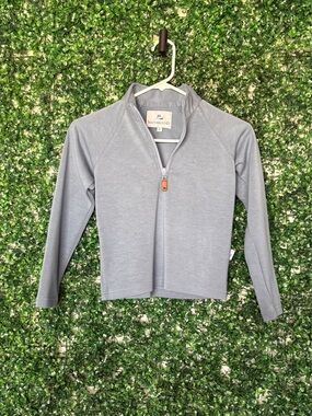 SouthBound Kids' Light Blue Gray Quarter-Zip Pullover